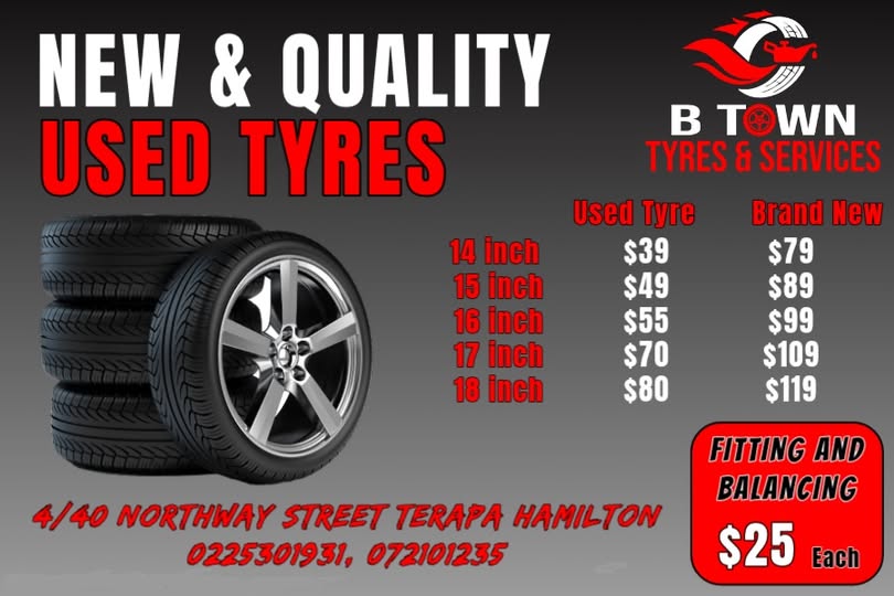 🛞 TYRES ON SPECIAL – THIS WEEK ONLY! 🛞BTown Tyres Sale