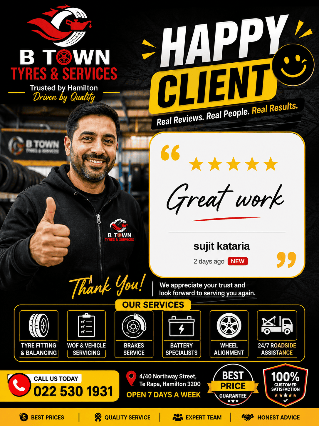 happy-client-great-work-b-town-tyres-services-hamilton